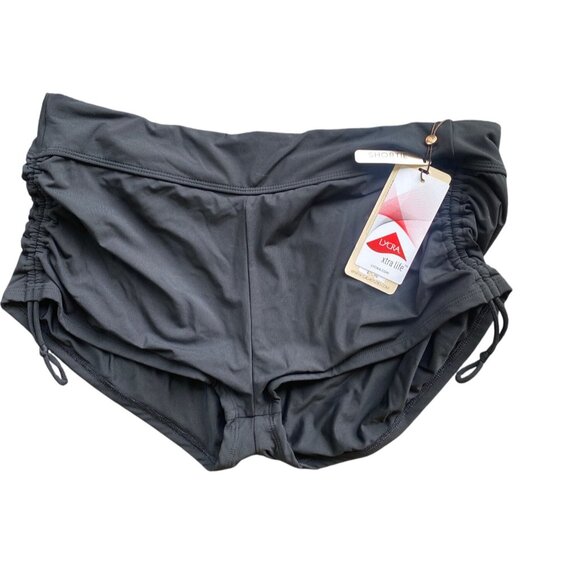 Calia Pants - NWT Calia Womens Lycra Xtra Life Shortie Swim Shorts Large Pure Black Mid-Rise